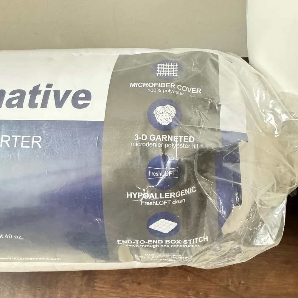 All Season Down Alternative Microfiber White Comforter new king size